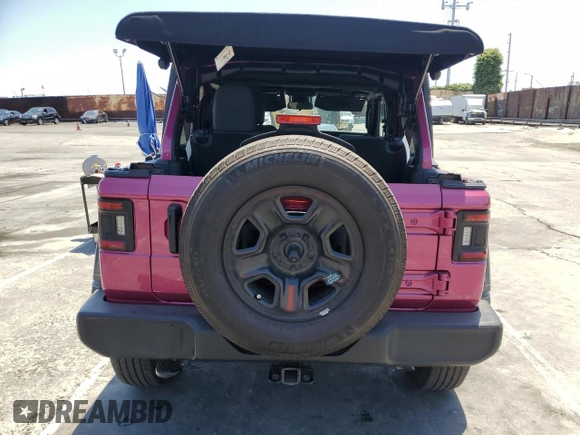 2024 Jeep Wrangler Sport S with VIN 1C4PJXDG5RW318461, listed as a Copart auction lot 54270255 with 5,234 mi miles and Salvage title. Bid and sale history available at DreamBid. Image 6.