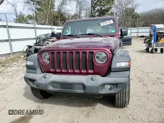 2022 Jeep Wrangler Unlimited Sport S with VIN 1C4HJXDG5NW120932, listed as a Copart auction lot 49704795 with 60,514 mi miles and Salvage Title. Bid and sale history available at DreamBid. Image 12.