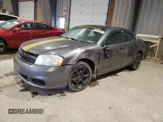 2014 Dodge Avenger SE z VIN 1C3CDZAB1EN226021, wystawiony jako Copart lot #48454665 z przebiegiem 152 313 mil mil oraz Szkody całkowita. Historia ofert i sprzedaży dostępna na DreamBid. Obrazek 1.