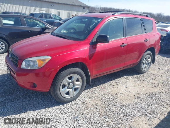 2007 Toyota RAV4 with VIN JTMBD33V576033542, listed as a IAAI auction lot 41867715 with 130,538 mi miles. Bid and sale history available at carsss.com. Image 2.