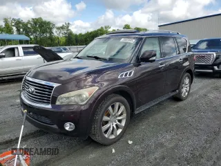 2013 Infiniti QX56 with VIN JN8AZ2NF8D9530757, listed as a Copart auction lot 55669505 with 222,102 mi miles and Salvage title. Bid and sale history available at DreamBid. Image 1.