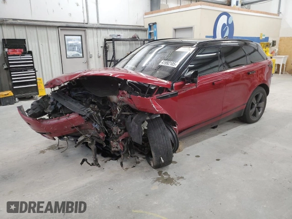 2019 Land Rover Range Rover Velar S with VIN SALYB2EN3KA785827, listed as a Copart auction lot 41992105 with 72,105 mi miles and Salvage Title. Bid and sale history available at carsss.com. Image 1.