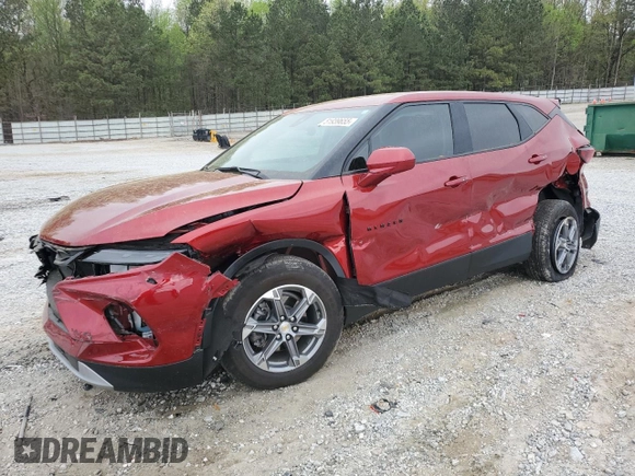 2023 Chevrolet Blazer LT с VIN 3GNKBCR43PS180059, выставлен на аукционе Copart как лот 51939655 с пробегом 15 036 миль миль и Списание • Salvage title. История ставок и продаж доступна на DreamBid. Изображение 1.