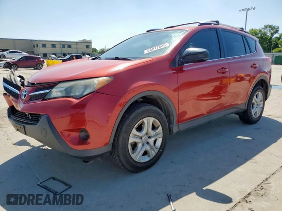 2014 Toyota RAV4 LE z VIN JTMZFREV5EJ024164, wystawiony jako Copart lot #58217845 z przebiegiem 84 958 mil mil oraz Szkoda całkowita • Salvage title. Historia ofert i sprzedaży dostępna na DreamBid. Obrazek 1.