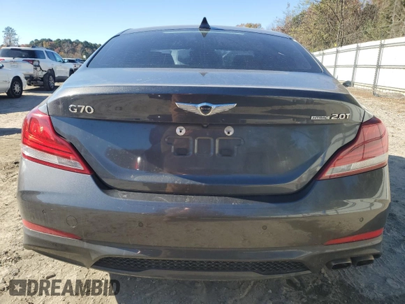 2019 Genesis G70 Advanced with VIN KMTG44LA5KU015394, listed as a Copart auction lot 81923194 with 128,676 mi miles and Salvage Title. Bid and sale history available at DreamBid. Image 6.