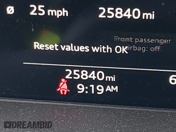 2022 Audi Q5 S line Premium Plus with VIN WA1EAAFY7N2002131, listed as a IAAI auction lot 42496307 with 25,840 mi miles and . Bid and sale history available at DreamBid. Image 15.