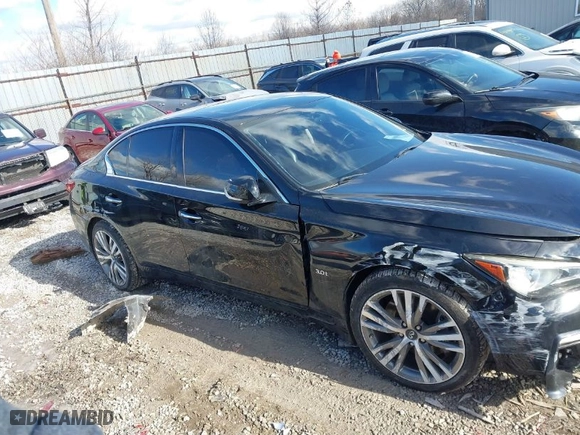 2018 Infiniti Q50 3.0t SPORT with VIN JN1EV7AR1JM442294, listed as a IAAI auction lot 41408602 with 52,355 mi miles. Bid and sale history available at carsss.com. Image 14.