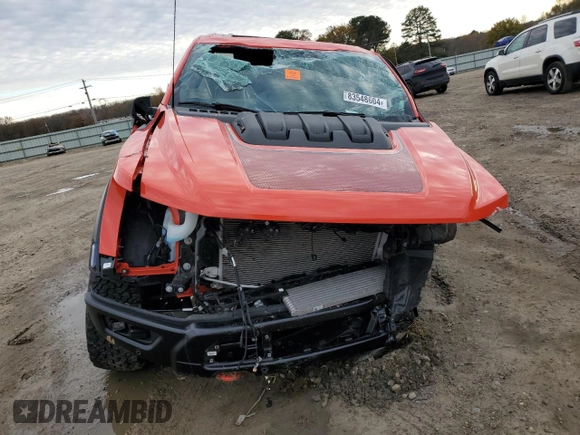 2023 Ford F-150 Raptor with VIN 1FTFW1RJ0PFC92699, listed as a Copart auction lot 83548604 with Not Provided miles and Salvage Title. Bid and sale history available at DreamBid. Image 5.