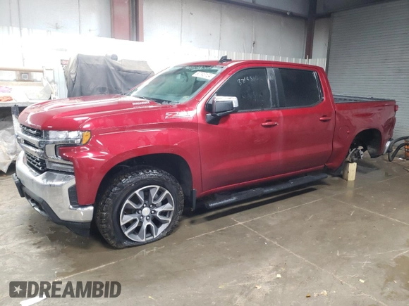 2021 Chevrolet Silverado 1500 LT with VIN 3GCUYDET5MG238738, listed as a Copart auction lot 82143104 with 62,151 mi miles and Salvage Title. Bid and sale history available at carsss.com. Image 1.