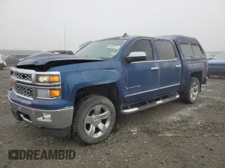 2015 Chevrolet Silverado 1500 LTZ with VIN 3GCUKSEC2FG381641, listed as a Copart auction lot 88495915 with 190,006 mi miles and Salvage Title. Bid and sale history available at carsss.com. Image 1.