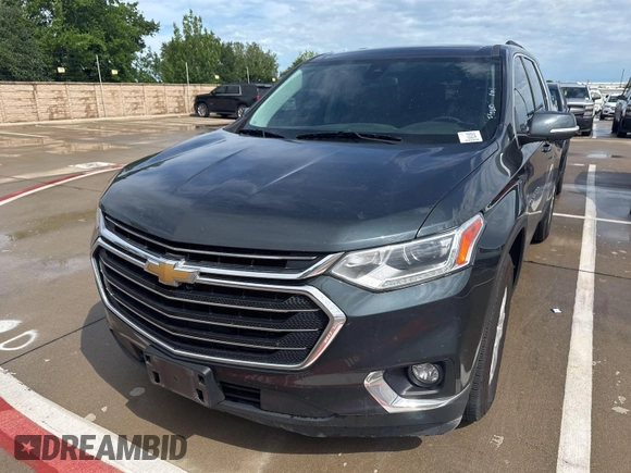 2021 Chevrolet Traverse LT Leather with VIN 1GNEVHKW4MJ184664, listed as a IAAI auction lot 42154313 with 93,996 mi miles. Bid and sale history available at carsss.com. Image 1.