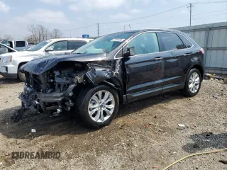 2022 Ford Edge Titanium with VIN 2FMPK4K91NBA74220, listed as a Copart auction lot 52184665 with 9,391 mi miles and Salvage Title. Bid and sale history available at carsss.com. Image 1.