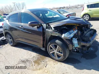 2021 Honda HR-V EX with VIN 3CZRU6H59MM749827, listed as a IAAI auction lot 41474907 with 45,356 mi miles. Bid and sale history available at carsss.com. Image 1.