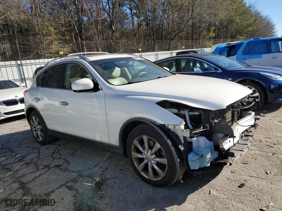 2012 Infiniti EX35 Journey with VIN JN1AJ0HR9CM453652, listed as a Copart auction lot 88902245 with 103,053 mi miles and Salvage Title. Bid and sale history available at carsss.com. Image 4.