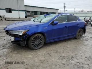 2019 Acura ILX w/Premium/A-Spec Pkg with VIN 19UDE2F81KA002043, listed as a Copart auction lot 72591162 with 83,842 mi miles. Bid and sale history available at carsss.com. Image 1.
