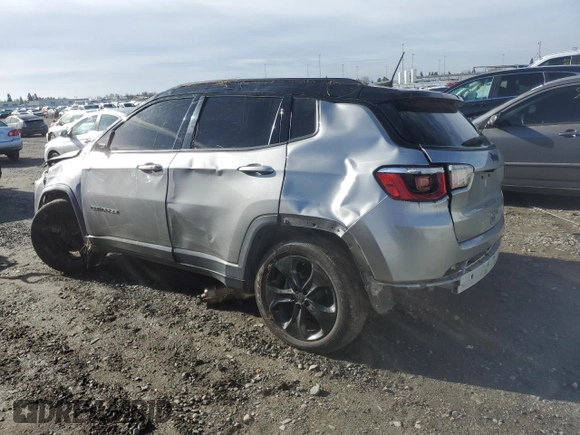2020 Jeep Compass Latitude with VIN 3C4NJCBB7LT147555, listed as a Copart auction lot 87333844 with Not Provided miles and Salvage Title. Bid and sale history available at carsss.com. Image 2.