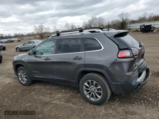 2019 Jeep Cherokee Latitude Plus with VIN 1C4PJMLB6KD137780, listed as a Copart auction lot 49614055 with 163,208 mi miles and Salvage Title. Bid and sale history available at carsss.com. Image 2.