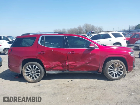 2021 GMC Acadia Denali with VIN 1GKKNPLS7MZ231919, listed as a IAAI auction lot 41773056 with 38,277 mi miles and . Bid and sale history available at carsss.com. Image 13.