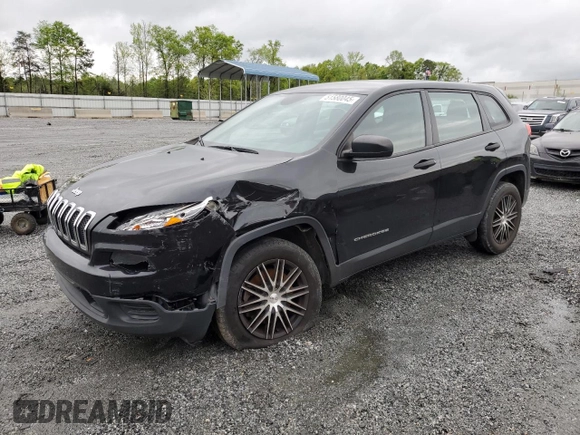 2016 Jeep Cherokee Sport with VIN 1C4PJLAB1GW136898, listed as a Copart auction lot 51580045 with 205,411 mi miles and Salvage Title. Bid and sale history available at carsss.com. Image 1.