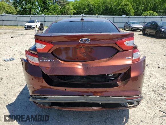 2016 Ford Fusion SE with VIN 3FA6P0H7XGR296197, listed as a Copart auction lot 54679715 with 108,838 mi miles and Clean Title. Bid and sale history available at DreamBid. Image 6.