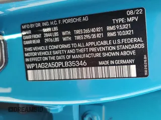 2023 Porsche Macan S с VIN WP1AG2A50PLB35346, выставлен на аукционе Copart как лот 43214635 с пробегом 9 155 миль миль и Списание • Salvage title. История ставок и продаж доступна на DreamBid. Изображение 14.
