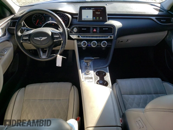 2021 Genesis G70 2.0T z VIN KMTG44LA2MU072235, wystawiony jako Copart lot #40438474 z przebiegiem 43 735 mil mil oraz . Historia ofert i sprzedaży dostępna na DreamBid. Obrazek 8.