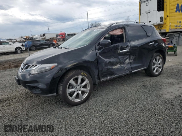 2013 Nissan Murano LE with VIN JN8AZ1MW4DW310836, listed as a Copart auction lot 50232225 with 106,993 mi miles and Salvage Title. Bid and sale history available at DreamBid. Image 1.