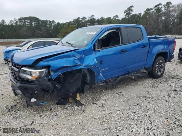 2022 Chevrolet Colorado 2WD Z71 with VIN 1GCGSDEN5N1332294, listed as a Copart auction lot 46087825 with 15,181 mi miles and Non Repairable. Bid and sale history available at carsss.com. Image 1.