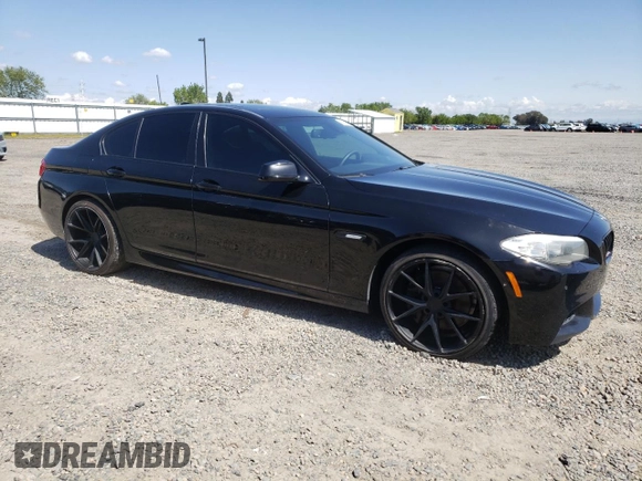 2012 BMW 5 Series 550i with VIN WBAFR9C50CDV58386, listed as a Copart auction lot 51982405 with 101,214 mi miles and Clean Title. Bid and sale history available at carsss.com. Image 4.