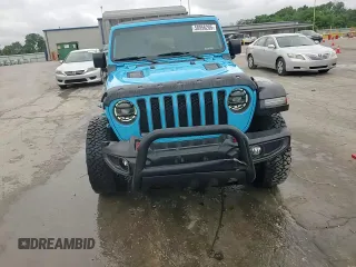 2021 Jeep Wrangler Unlimited Rubicon with VIN 1C4JJXFM4MW617635, listed as a Copart auction lot 58956205 with 52,995 mi miles and Salvage title. Bid and sale history available at DreamBid. Image 15.