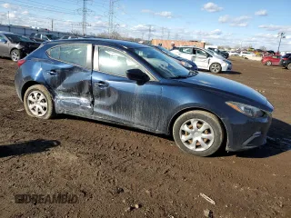 2016 Mazda 3 i Sport with VIN JM1BM1J72G1331827, listed as a Copart auction lot 47018765 with 72,116 mi miles and Salvage Title. Bid and sale history available at DreamBid. Image 4.
