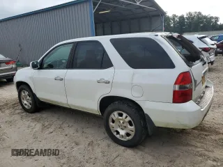 2002 Acura MDX with VIN 2HNYD18242H505745, listed as a Copart auction lot 67412234 with 264,596 mi miles and Salvage Title. Bid and sale history available at carsss.com. Image 2.