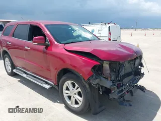 2013 Dodge Durango Crew with VIN 1C4RDHDG9DC650984, listed as a IAAI auction lot 42675128 with 158,463 mi miles and . Bid and sale history available at DreamBid. Image 1.