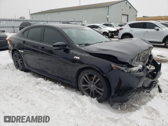 2018 Acura TLX w/A-SPEC Pkg with VIN 19UUB3F60JA801467, listed as a Copart auction lot 89246245 with 0 mi miles and Salvage Title. Bid and sale history available at carsss.com. Image 4.
