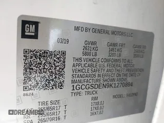 2019 Chevrolet Colorado 2WD Z71 with VIN 1GCGSDEN9K1270894, listed as a IAAI auction lot 41744431 with 72,574 mi miles. Bid and sale history available at carsss.com. Image 9.