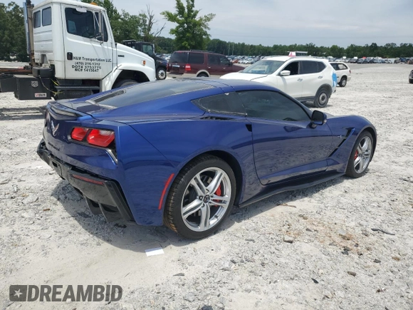 2017 Chevrolet Corvette 1LT with VIN 1G1YB2D71H5121353, listed as a Copart auction lot 57288904 with 56,200 mi miles. Bid and sale history available at carsss.com. Image 3.