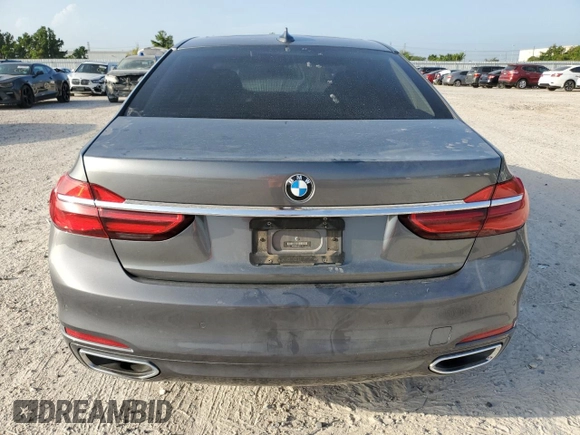 2018 BMW 7 Series 740i with VIN WBA7E2C56JG741634, listed as a Copart auction lot 61530123 with 82,207 mi miles. Bid and sale history available at carsss.com. Image 6.