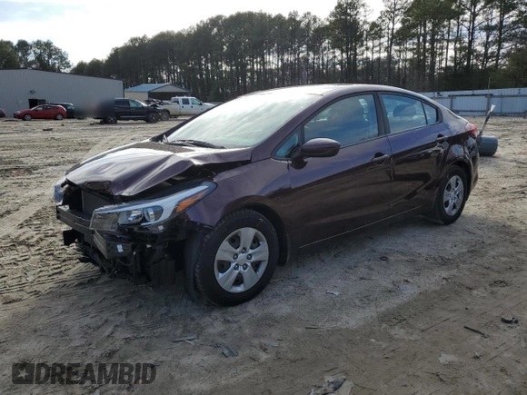2018 Kia Forte LX with VIN 3KPFK4A70JE255134, listed as a Copart auction lot 49250025 with 110,508 mi miles and Salvage Title. Bid and sale history available at DreamBid. Image 1.