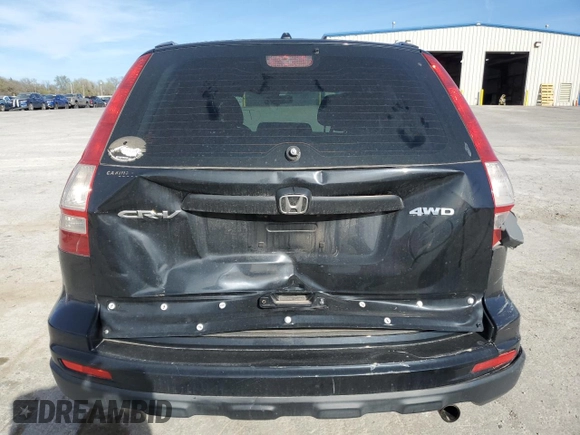 2011 Honda CR-V LX with VIN JHLRE4H32BC010757, listed as a Copart auction lot 50101075 with 163,357 mi miles and Salvage Title. Bid and sale history available at carsss.com. Image 6.