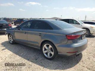 2018 Audi A3 Sedan Premium with VIN WAUAUGFF9J1004859, listed as a Copart auction lot 52322434 with 90,535 mi miles and Salvage Title. Bid and sale history available at carsss.com. Image 2.