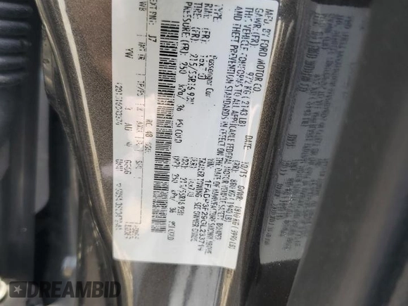 2016 Ford Focus SE with VIN 1FADP3F29GL233719, listed as a Copart auction lot 56857705 with 140,785 mi miles and Salvage title. Bid and sale history available at DreamBid. Image 13.