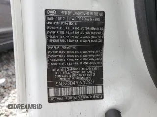 2013 Land Rover Range Rover Sport HSE с VIN SALSF2D47DA783987, выставлен на аукционе Copart как лот 61437135 с пробегом 108 772 миль миль и Чистый • Clean title. История ставок и продаж доступна на DreamBid. Изображение 13.