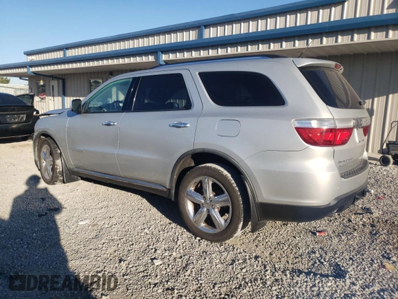 2011 Dodge Durango Citadel с VIN 1D4SE5GT7BC638385, выставлен на аукционе Copart как лот 76947344 с пробегом 159 164 миль миль и На запчасти • Non repairable. История ставок и продаж доступна на DreamBid. Изображение 2.