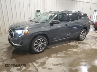 2020 GMC Terrain SLT with VIN 3GKALVEX0LL131679, listed as a Copart auction lot 53706415 with 105,057 mi miles and Salvage Title. Bid and sale history available at carsss.com. Image 1.