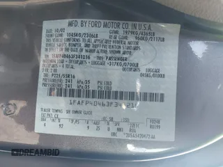 2003 Ford Mustang Standard z VIN 1FAFP40463F341216, wystawiony jako IAAI lot #42601357 z przebiegiem 145 520 mil mil oraz . Historia ofert i sprzedaży dostępna na DreamBid. Obrazek 9.