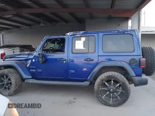 2018 Jeep Wrangler Unlimited Sahara z VIN 1C4HJXEN0JW274942, wystawiony jako IAAI lot #41175231 z przebiegiem 97 255 mil mil oraz . Historia ofert i sprzedaży dostępna na DreamBid. Obrazek 14.