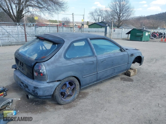 1996 Honda Civic DX with VIN 2HGEJ6344TH115500, listed as a IAAI auction lot 41783022 with 148,439 mi miles. Bid and sale history available at carsss.com. Image 4.