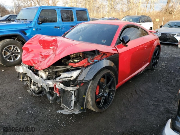 2022 Audi TT RS Coupe with VIN WUAASAFV8N1900592, listed as a Copart auction lot 86099274 with NaN miles and Salvage Title. Bid and sale history available at carsss.com. Image 1.
