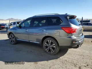 2020 Nissan Pathfinder Platinum with VIN 5N1DR2DMXLC603150, listed as a Copart auction lot 80942914 with 77,848 mi miles and Salvage Title. Bid and sale history available at carsss.com. Image 2.
