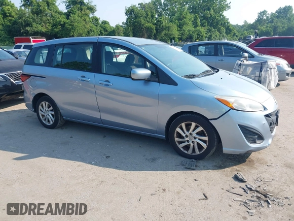 2012 Mazda 5 Sport with VIN JM1CW2BL5C0109542, listed as a IAAI auction lot 42494218 with 248,428 mi miles and . Bid and sale history available at DreamBid. Image 1.